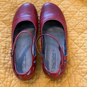 Josef Seibel red Mary Janes 38